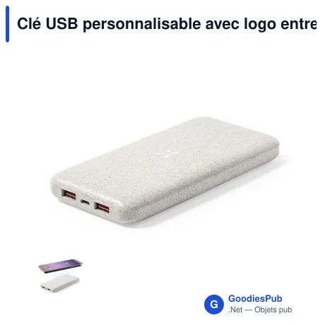 Clé USB personnalisable avec logo entreprise - Power Bank Yendik