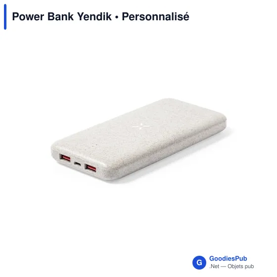 Clé USB personnalisable avec logo entreprise - Power Bank Yendik - Image 3