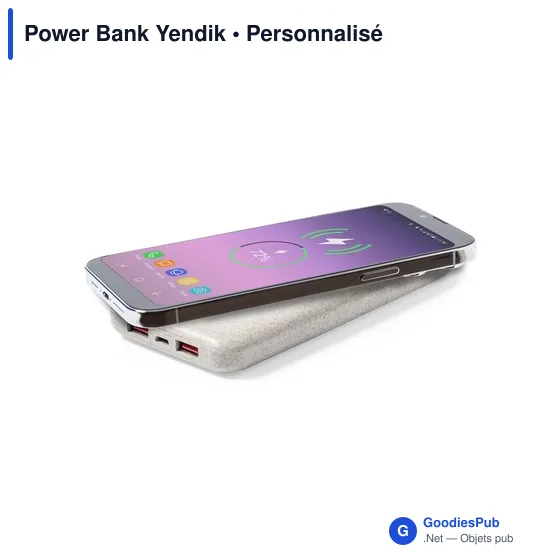 Clé USB personnalisable avec logo entreprise - Power Bank Yendik - Image 4