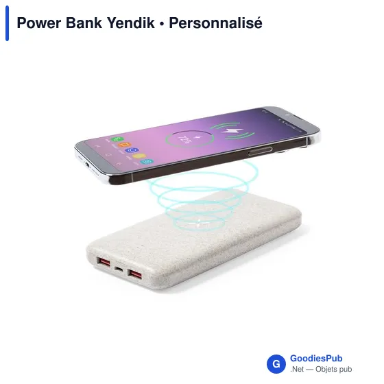 Clé USB personnalisable avec logo entreprise - Power Bank Yendik - Image 5