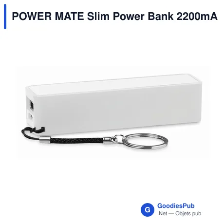 POWER MATE Slim Power Bank 2200mAh