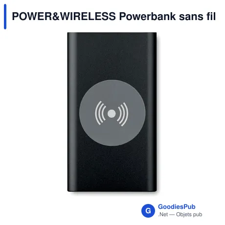POWER&WIRELESS Powerbank sans fil 4000mAh.