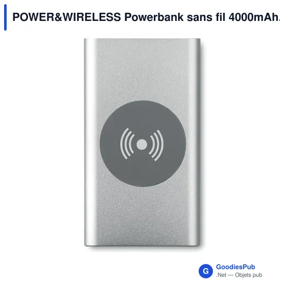 POWER&WIRELESS Powerbank sans fil 4000mAh. - Image 7