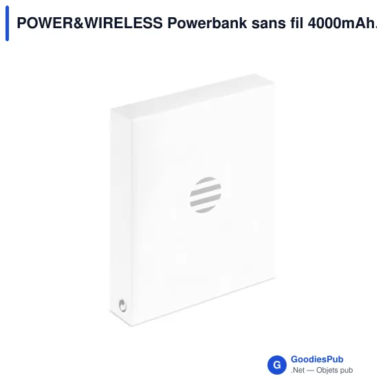 POWER&WIRELESS Powerbank sans fil 4000mAh. - Image 9