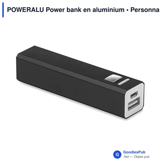 POWERALU Power bank en aluminium - Image 2