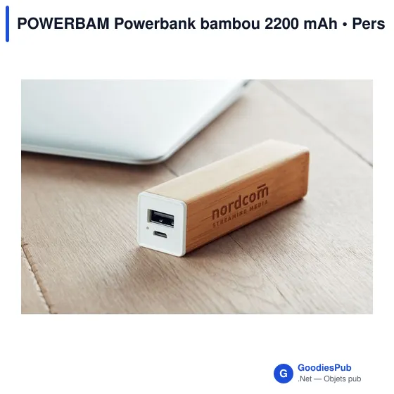 POWERBAM Powerbank bambou 2200 mAh - Image 4