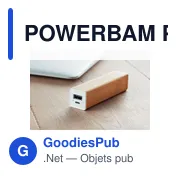POWERBAM Powerbank bambou 2200 mAh - Miniature 5
