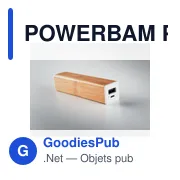 POWERBAM Powerbank bambou 2200 mAh - Miniature 6