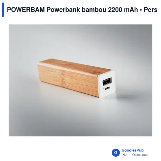 POWERBAM Powerbank bambou 2200 mAh - Image 6