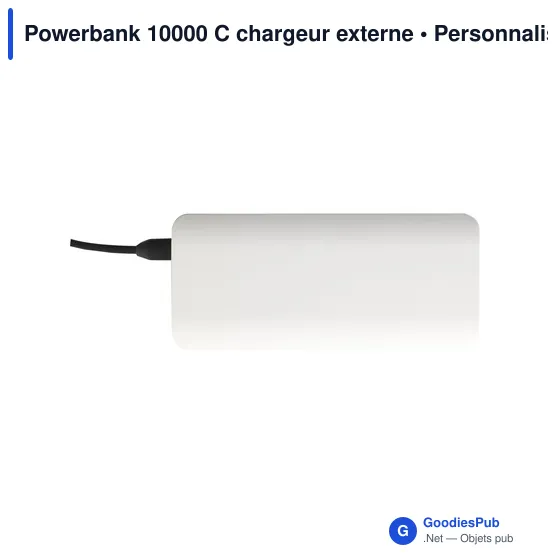 Chargeur externe personnalisable Powerbank 10000 C avec logo - Image 4