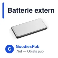Batterie externe personnalisable 4000 mAh à logo lumineux - Light - Miniature 2