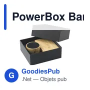 Coffret cadeau PowerBox Bamboo personnalisable avec logo - Miniature 1