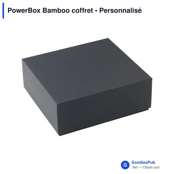 Coffret cadeau PowerBox Bamboo personnalisable avec logo - Image 3