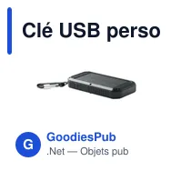 Clé USB personnalisable avec logo pour entreprises - Powerbank solaire 8000 mAh - Miniature 1