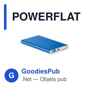 POWERFLAT Powerbank ultra plat 4000 mAh - Miniature 1