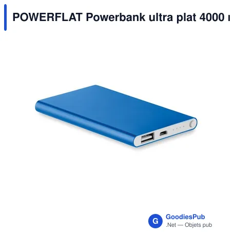 POWERFLAT Powerbank ultra plat 4000 mAh