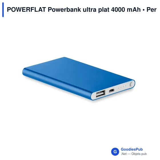 POWERFLAT Powerbank ultra plat 4000 mAh - Image 1