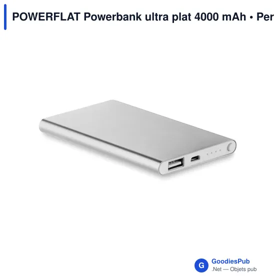 POWERFLAT Powerbank ultra plat 4000 mAh - Image 5