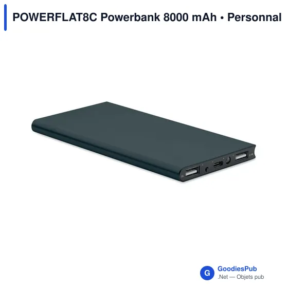 POWERFLAT8C Powerbank 8000 mAh - Image 1
