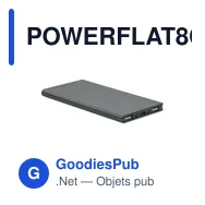 POWERFLAT8C Powerbank 8000 mAh - Miniature 3