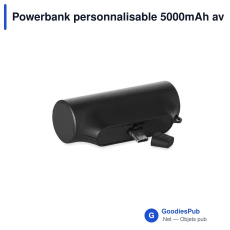 Powerbank personnalisable 5000mAh avec logo - POWERKAU