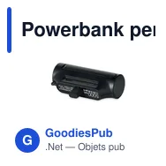 Powerbank personnalisable 5000mAh avec logo - POWERKAU - Miniature 2