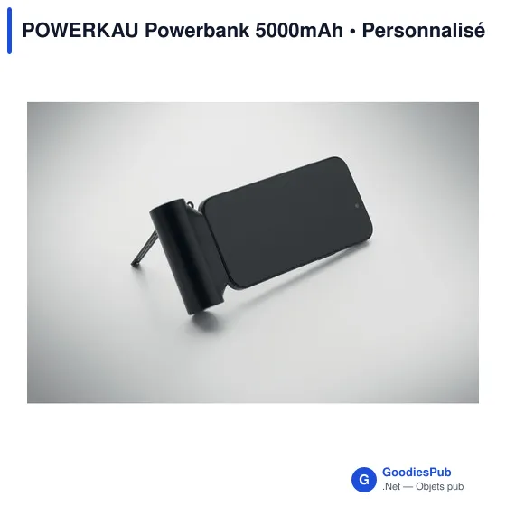 Powerbank personnalisable 5000mAh avec logo - POWERKAU - Image 11