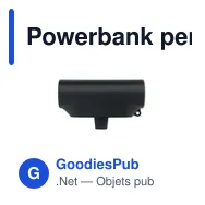 Powerbank personnalisable 5000mAh avec logo - POWERKAU - Miniature 4