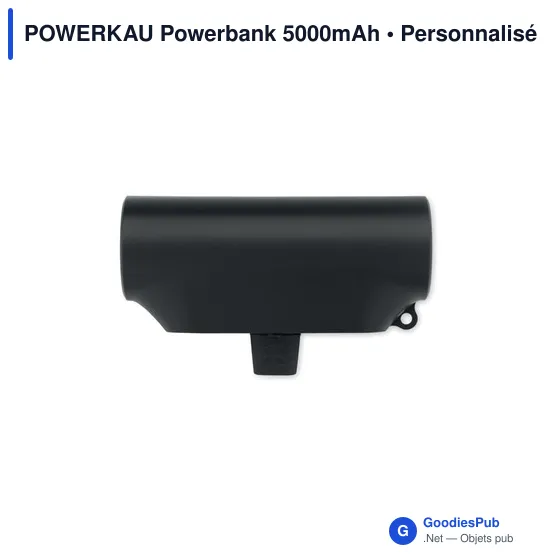 Powerbank personnalisable 5000mAh avec logo - POWERKAU - Image 4