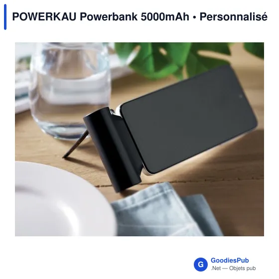 Powerbank personnalisable 5000mAh avec logo - POWERKAU - Image 6