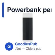 Powerbank personnalisable 5000mAh avec logo - POWERKAU - Miniature 7