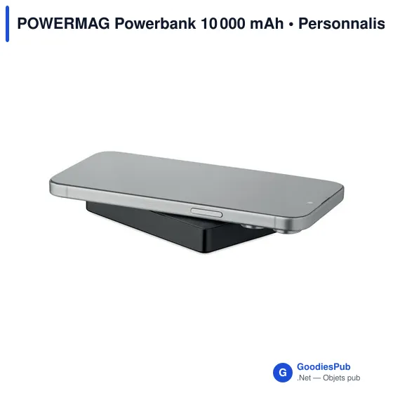 Powerbank personnalisable 10 000 mAh avec logo - POWERMAG - Image 2