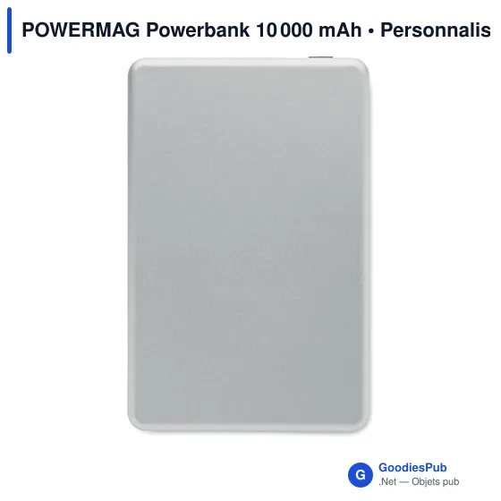 Powerbank personnalisable 10 000 mAh avec logo - POWERMAG - Image 12