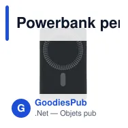 Powerbank personnalisable 10 000 mAh avec logo - POWERMAG - Miniature 4