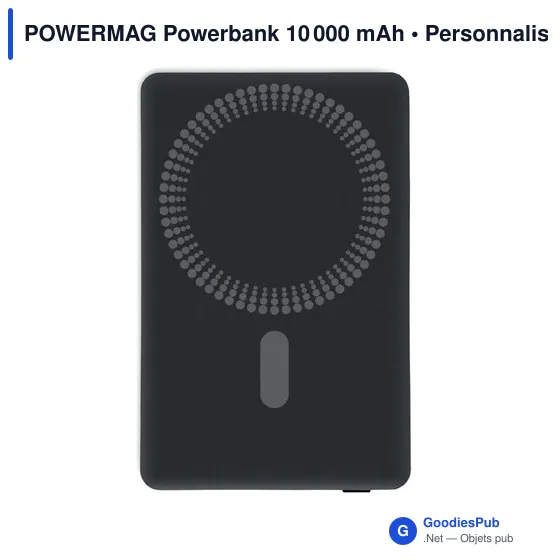 Powerbank personnalisable 10 000 mAh avec logo - POWERMAG - Image 4