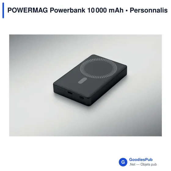 Powerbank personnalisable 10 000 mAh avec logo - POWERMAG - Image 6