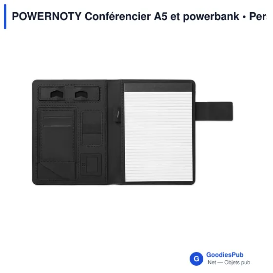 POWERNOTY Conférencier A5 et powerbank - Image 1