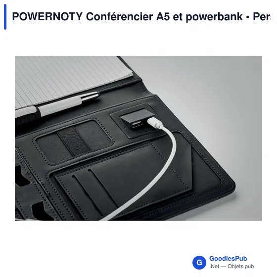 POWERNOTY Conférencier A5 et powerbank - Image 5