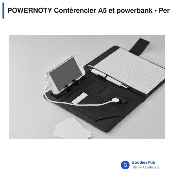 POWERNOTY Conférencier A5 et powerbank - Image 7