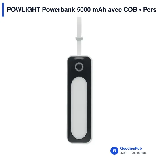 POWLIGHT Powerbank 5000 mAh avec COB - Image 2