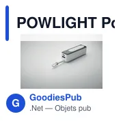 POWLIGHT Powerbank 5000 mAh avec COB - Miniature 5
