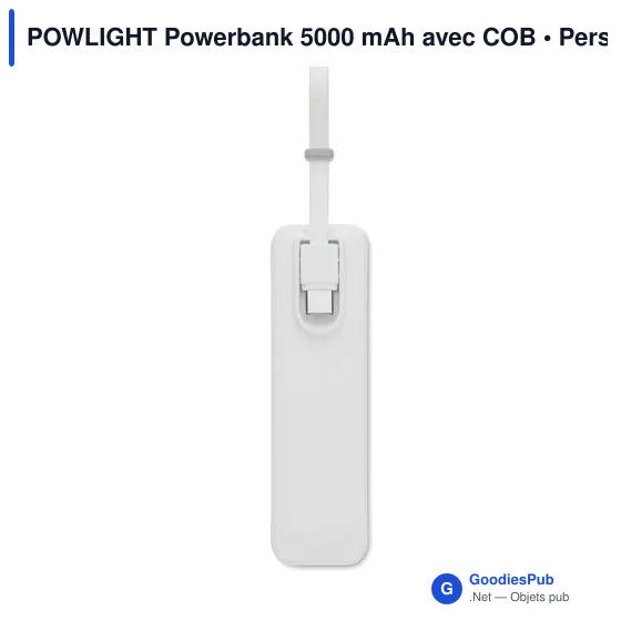 POWLIGHT Powerbank 5000 mAh avec COB - Image 7