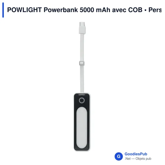 POWLIGHT Powerbank 5000 mAh avec COB - Image 9