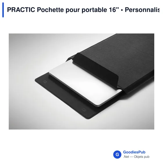 Pochette pour portable personnalisable 16" avec logo - PRACTIC - Image 12