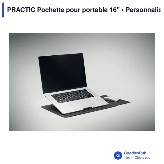 Pochette pour portable personnalisable 16" avec logo - PRACTIC - Image 6