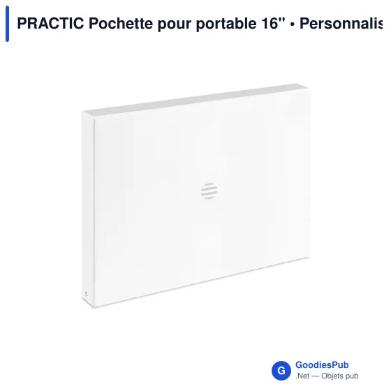 Pochette pour portable personnalisable 16" avec logo - PRACTIC - Image 7