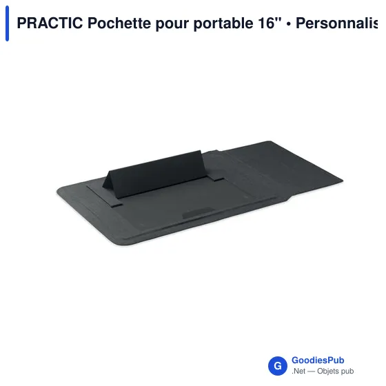 Pochette pour portable personnalisable 16" avec logo - PRACTIC - Image 8