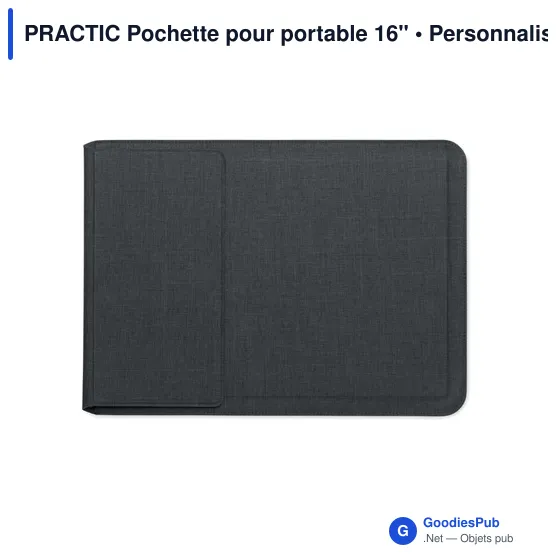 Pochette pour portable personnalisable 16" avec logo - PRACTIC - Image 10