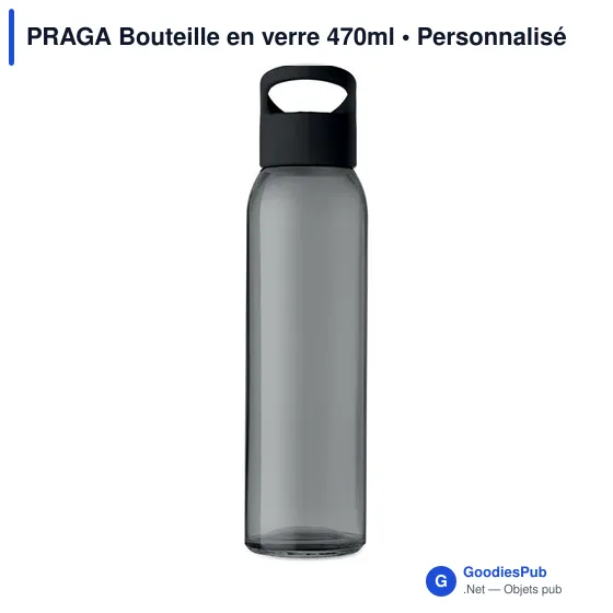 PRAGA Bouteille en verre 470ml - Image 3