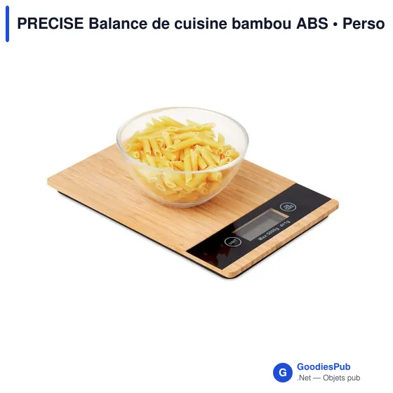 PRECISE Balance de cuisine bambou ABS - Image 3